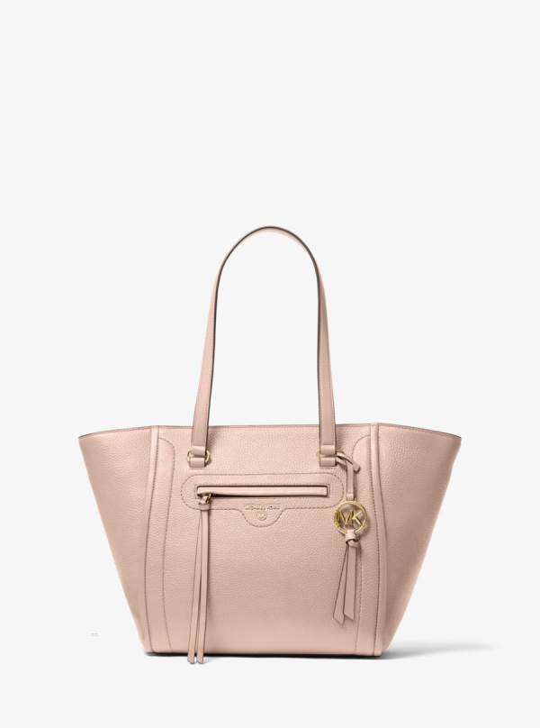 Damske Prenosná Taška Michael Kors Carine Medium Pebbled Leather Ruzove - Kabelky Michael Kors Levně | RXESW-5793